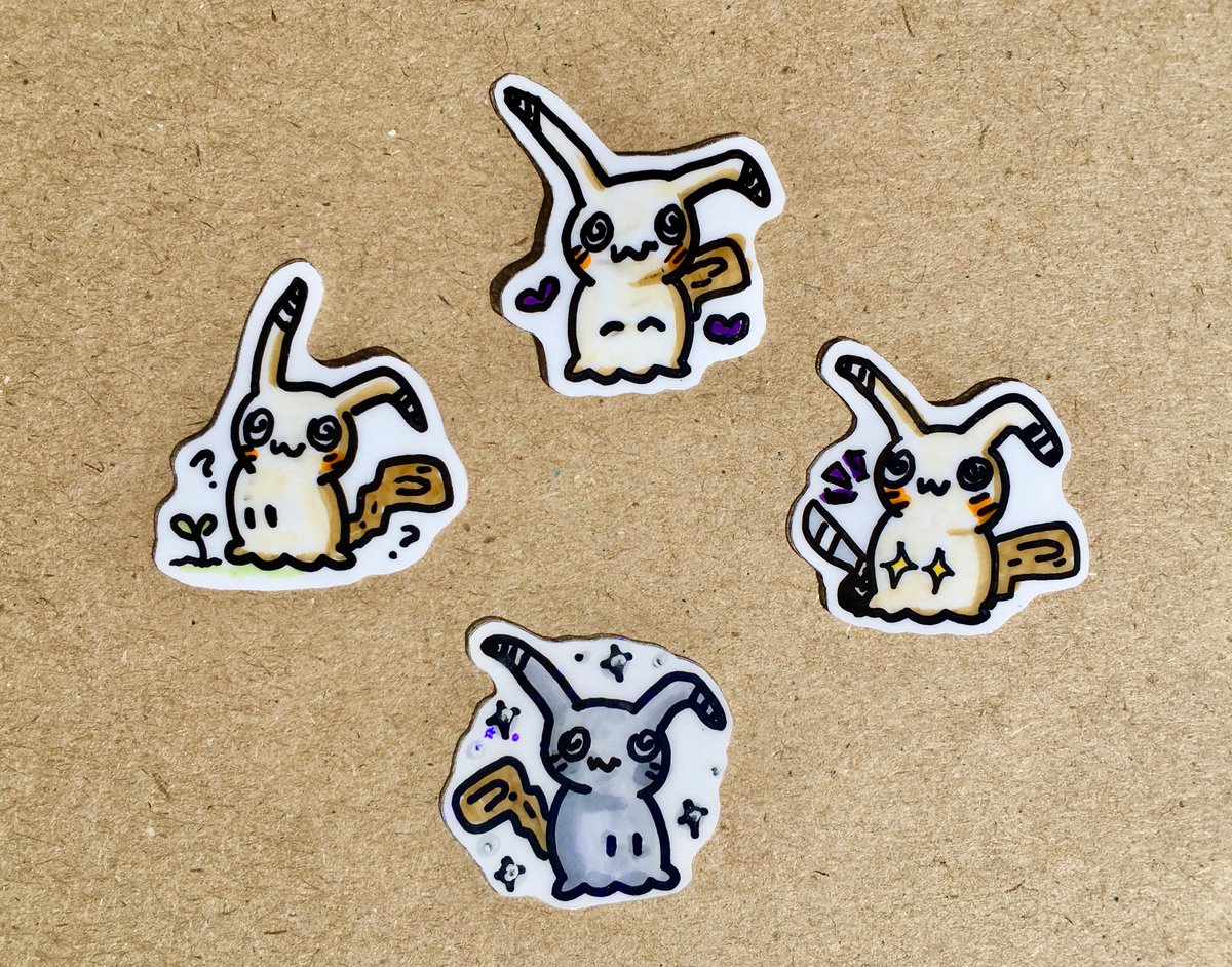 MiniMadeFriends's tweet photo. MIMIKYU AND DITTO are busting into my shop as hand drawn stickers! Don't miss your chance to snag these guys, as there will never be any other just like them! (and the shinys are holo too!) #mimikyu #ditto #Stickers 

✨Find them here: https://t.co/UfoXn08vXN https://t.co/UCo5msjJSh