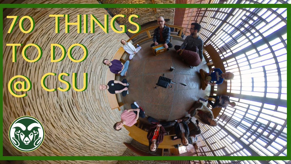CSU_VR's tweet image. This week we&apos;re tackling #7 of the 70 Things, join a student organization. Close your eyes and take a deep breath in as we check out Musical Mediation club!

youtu.be/hdTHweExvVw