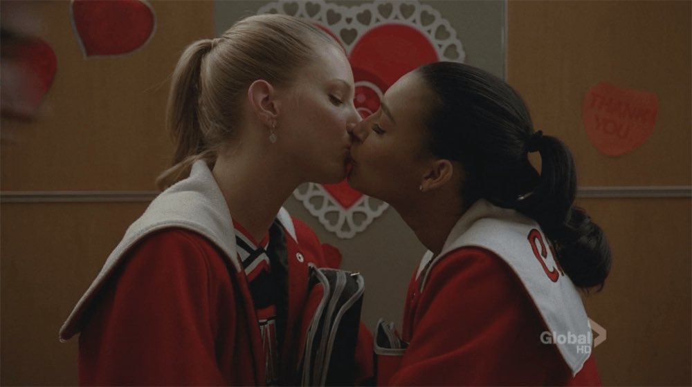 - santana x brittany - glee- i am so glad they got a happy ending- they were so cute together- tall girl/ small protective girlfriend- shaped me into who i am today- I LOVE YOU SANTANA. I LOVE YOU MORE THAN I'VE EVER LOVED ANYONE ELSE IN THIS WORLD- just 