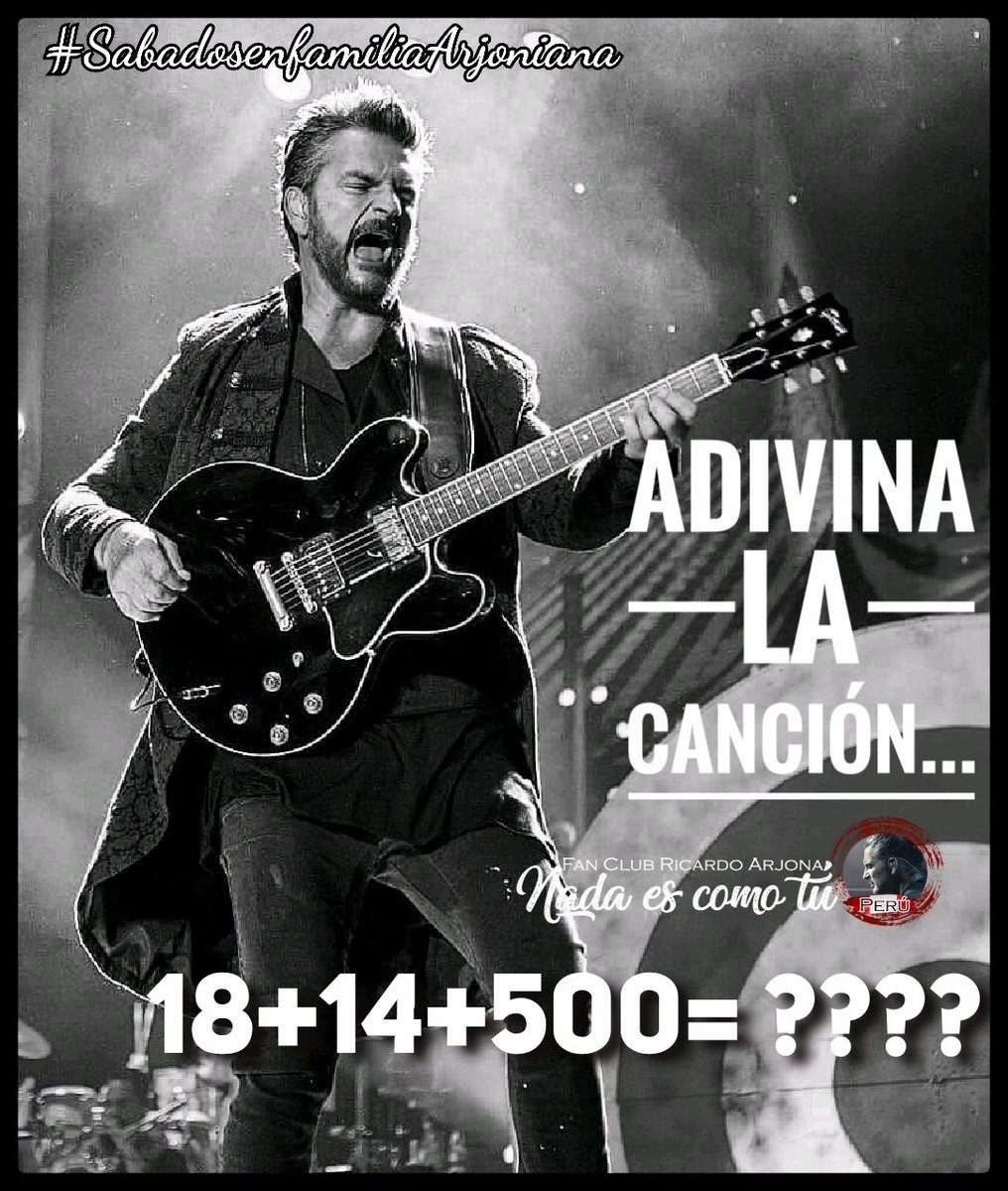 NadaEsComoTu_PE's tweet photo. #SábadosEnFamiliaArjoniana 

Adivina adivinador... ¿De qué canción se trata? 🤔

Solo un verdadero Arjoniano la conoce...🎙️ 🎶 🎹

#SoloParaConocedores #losleemos👇 https://t.co/2IK1PG9llo