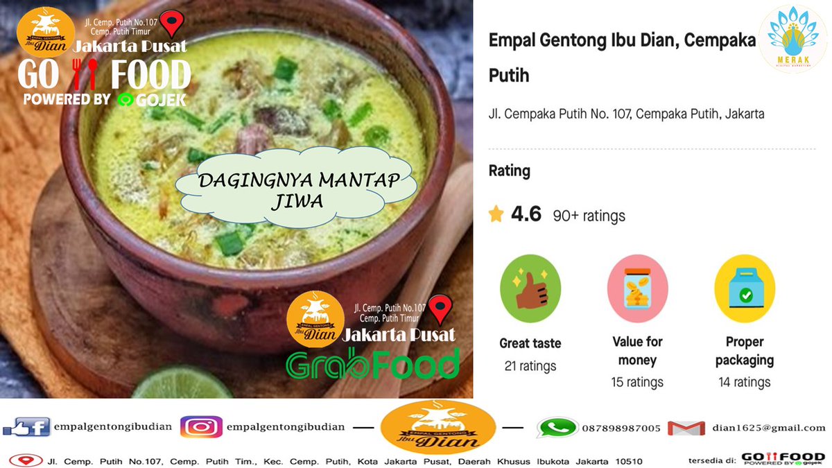 DigitalMerak's tweet photo. #talentsmapping #trimaestroconsulting #channel11bali #Ahsegarjuice #Empalgentongibudian #Empalgentong #Gofood #MerakDigitalMarketing #DigitalMarketing https://t.co/ptdjzH5P1K