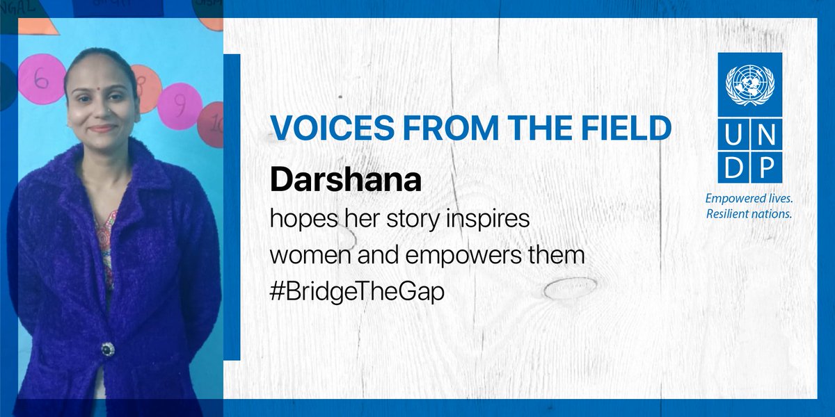 From frustration to fulfilment, Darshana’s story shows it is never late to follow your dreams. This #IWD2020, hear her story the <a href="/UNDP_India/">UNDP India</a> #BridgeTheGap event on Mar 11 in #NewDelhi.

#BridgeTheGap #EachForEqual #DecadeOfAction