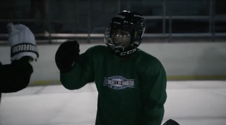 HockeyinHarlem's tweet photo. #flashbackfriday to a very special February surprise.

Last year IHIH students participated in the NHL HIFE's Black History Month Project. Bantam Dominik Rivera’s letter stood out &amp; the NHL planned a very special surprise. Click on the link  https://t.co/oTwQIUtH97! https://t.co/C6iEYSbmk9