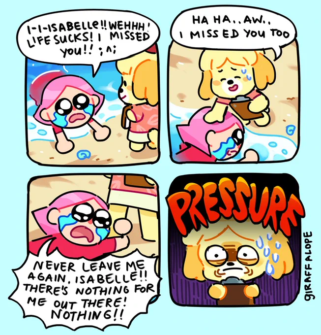 isabelle, you're gonna cure my depression, right?? ;;;;w;;;; 