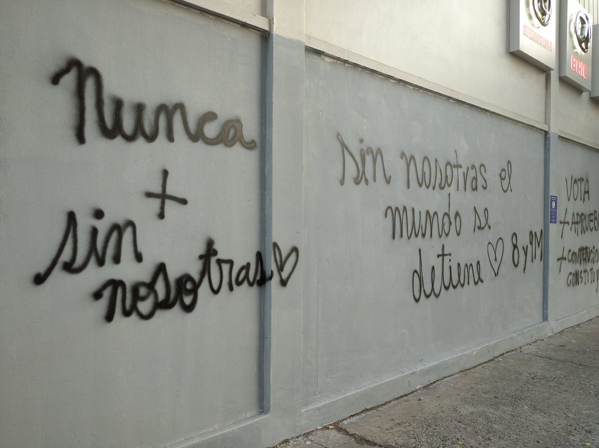 Nathinathita's tweet photo. Nunca más sin nosotras
Sin nosotras el mundo se detiene

#PlazaDeLaDignidad https://t.co/nwpx014LKF