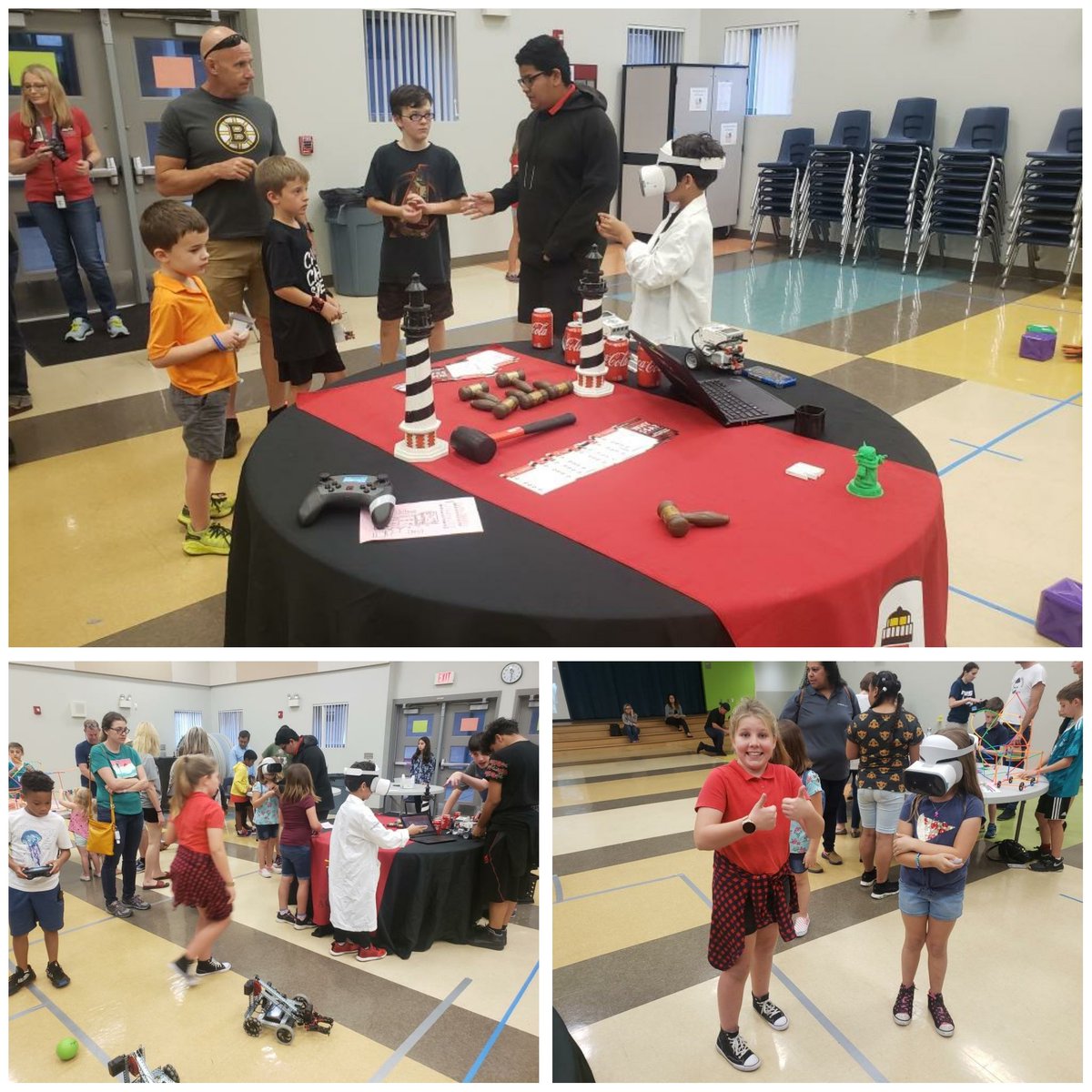 SouthSeminole21's tweet photo. Some of our Robotics Hurricanes attended STEAM Night at Red Bug Elementary School last night. #LEAD https://t.co/IlabQCtIdc