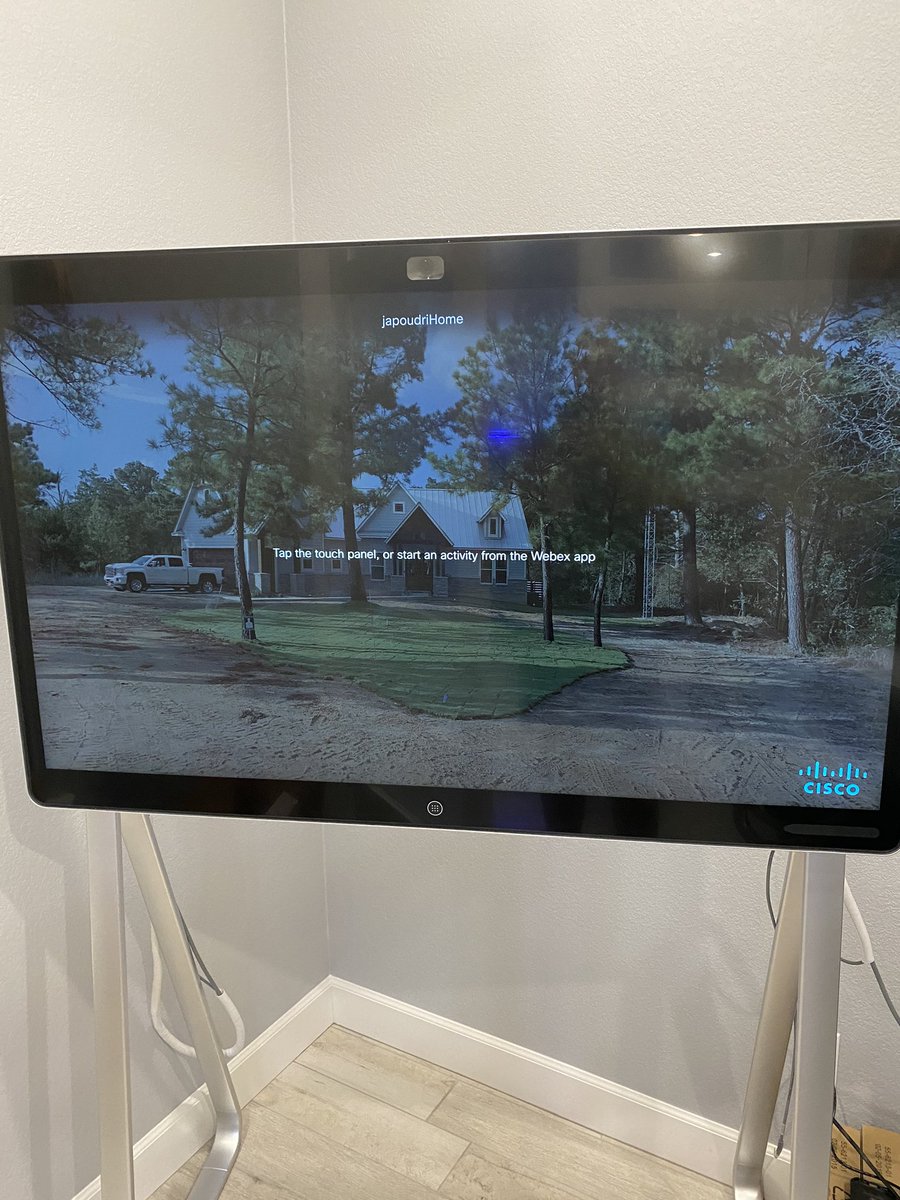 japoudri's tweet photo. Always enjoy when I can join meetings from the home office with @webex. #WorkFromHome #RemoteWork @CiscoCollab https://t.co/WuQ0tQ8Uxq