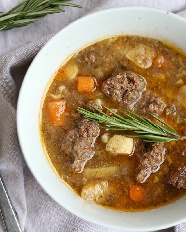 Now’s a real good time to get in some extra broth IfYouKnowWhatIMean. Hamburger Soup will do the trick. <