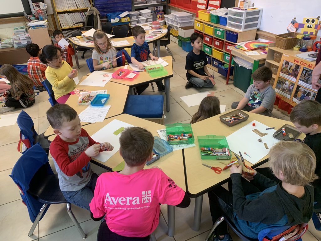 blcordingley's tweet photo. Read your shirt, STEAM, dress as a character, and happy birthday, Dr. Seuss!  Read Across America was a success!  #milbankschools https://t.co/R09nuoQA9P