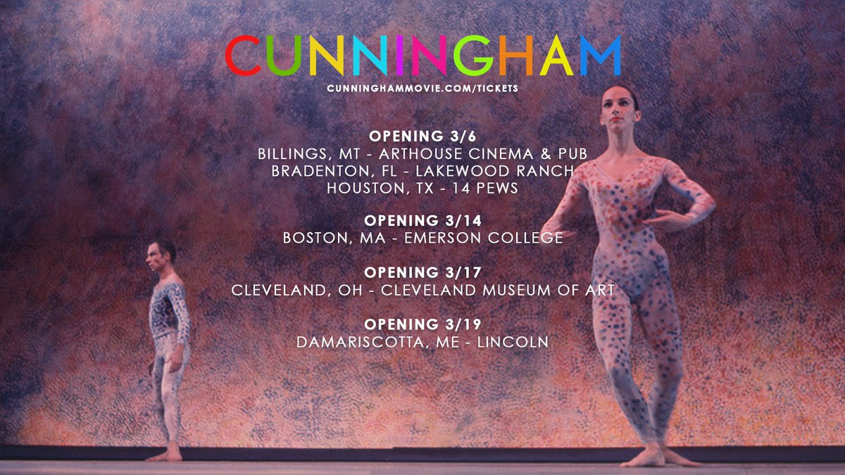 CunninghamMovie's tweet photo. Take a journey through space, time, and movement with Alla Kovgan’s #Cunningham. Visit a theater near you today: https://t.co/ZRU2pXoSL7 https://t.co/i1rs840rql