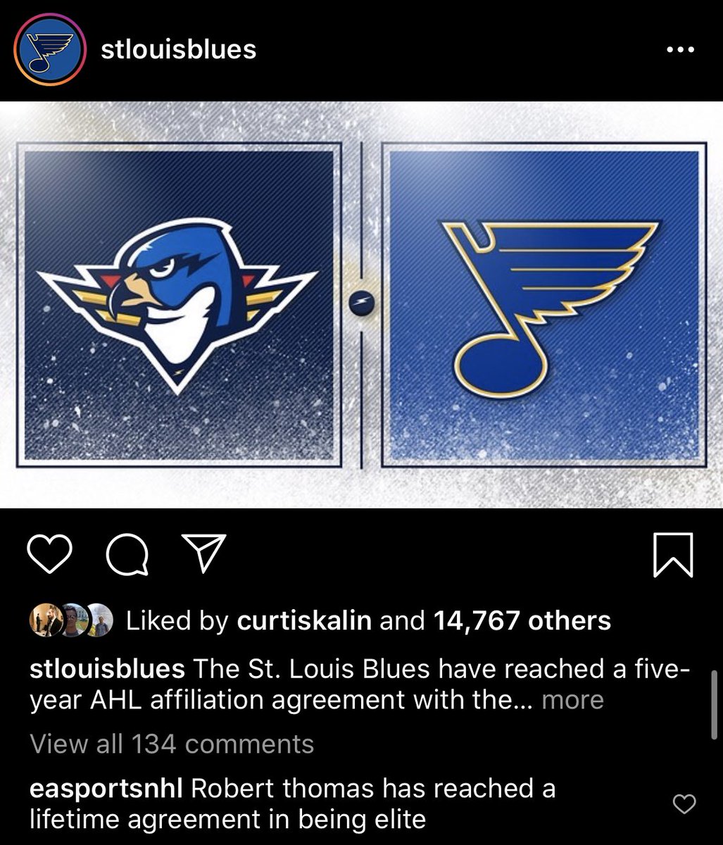 TwoGuysOneCup's tweet photo. So, @EASPORTSNHL is officially the greatest account of all time. #RobertThomasIsElite #stlblues https://t.co/ixhfKPSbfO