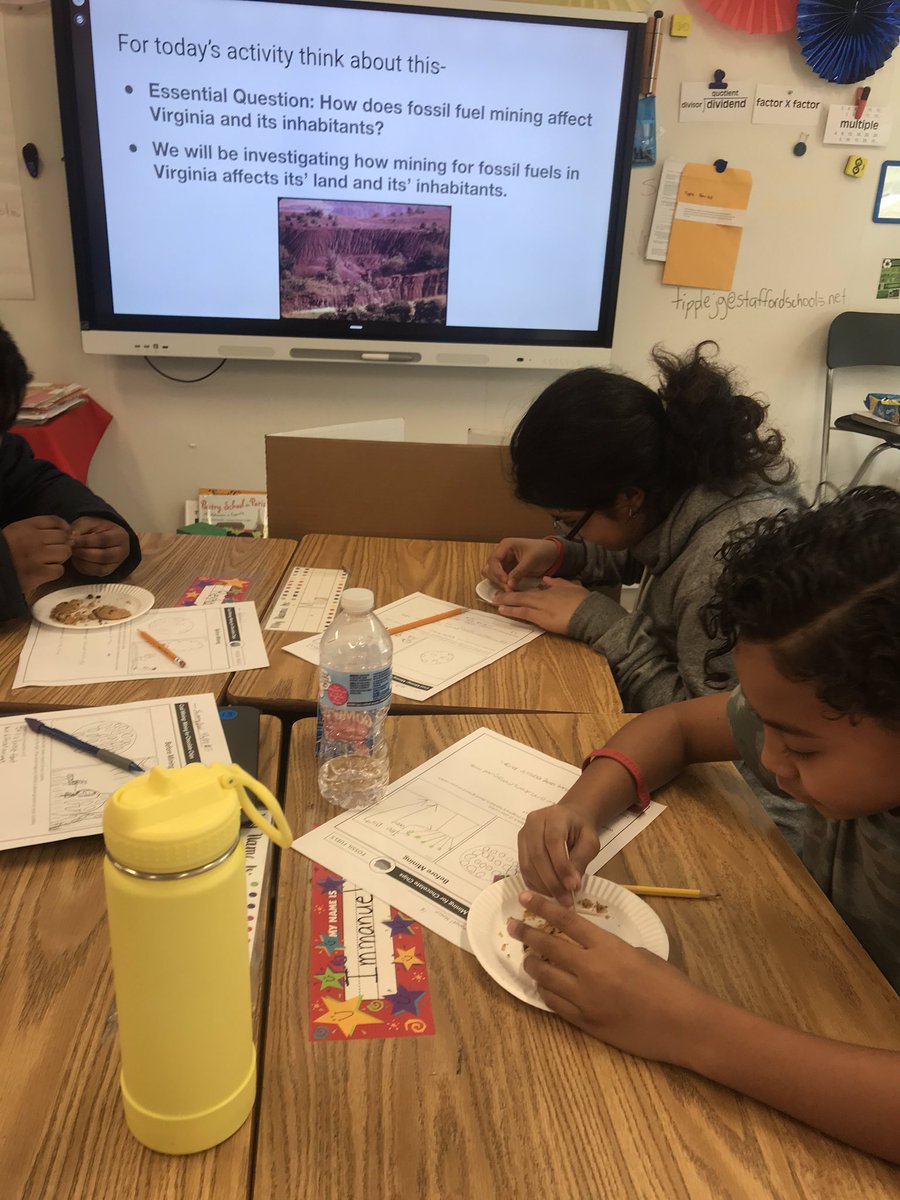 4thMoncure's tweet photo. Mining experience to support our science SOLs- students dig it! https://t.co/G2mxA2znvg