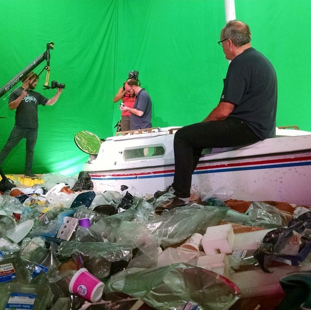 bustedcity's tweet photo. More from Empire. First time I directed on a boat! Actually this boat was in a warehouse surrounded by a shitload of garbage. #pacifictrashvortex #ocean #pollution #indiefilm https://t.co/60llG44RL0