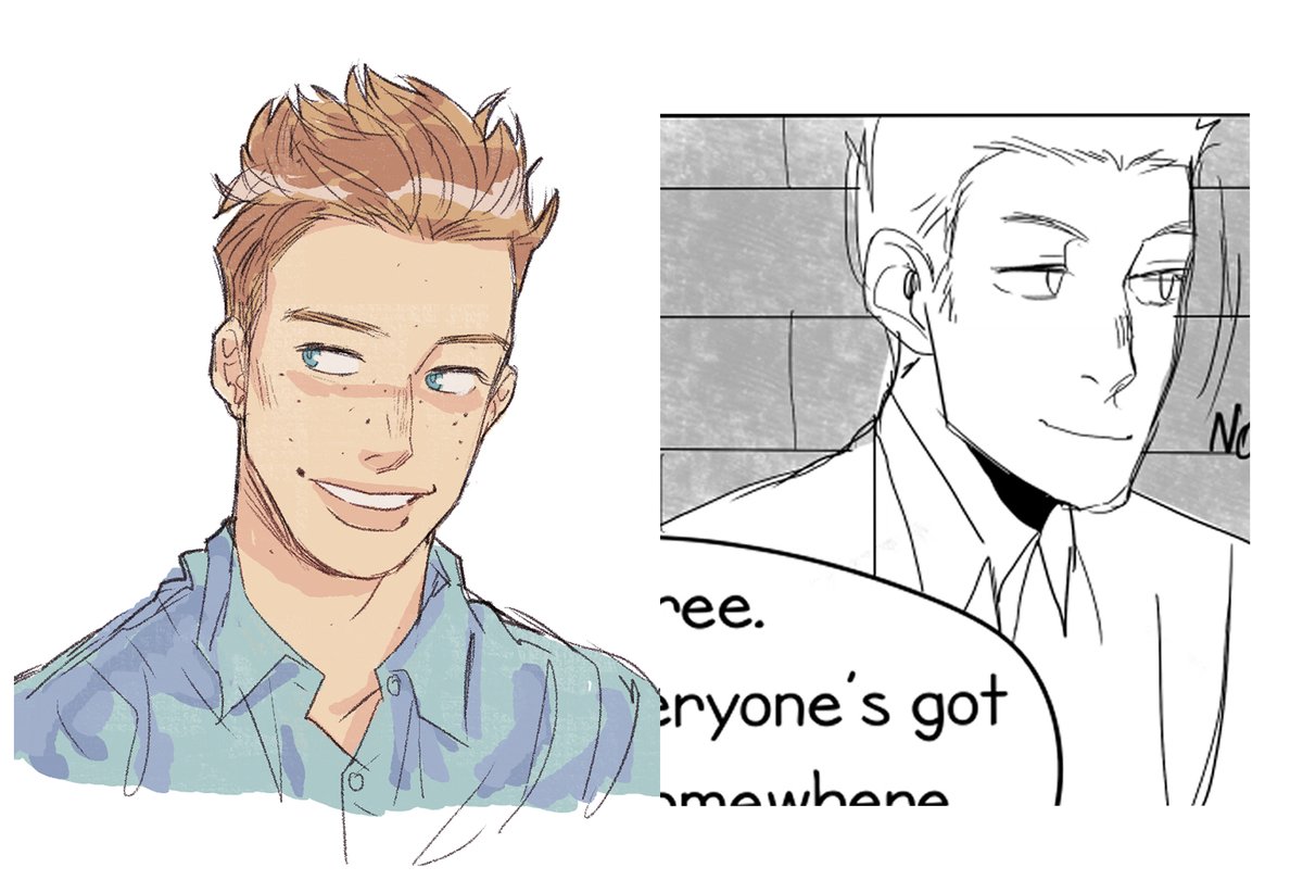 ill put these 2 secondary characters together bc i didnt really have anything planned for them but i like them and they look 10 times gayer now somehow idk why