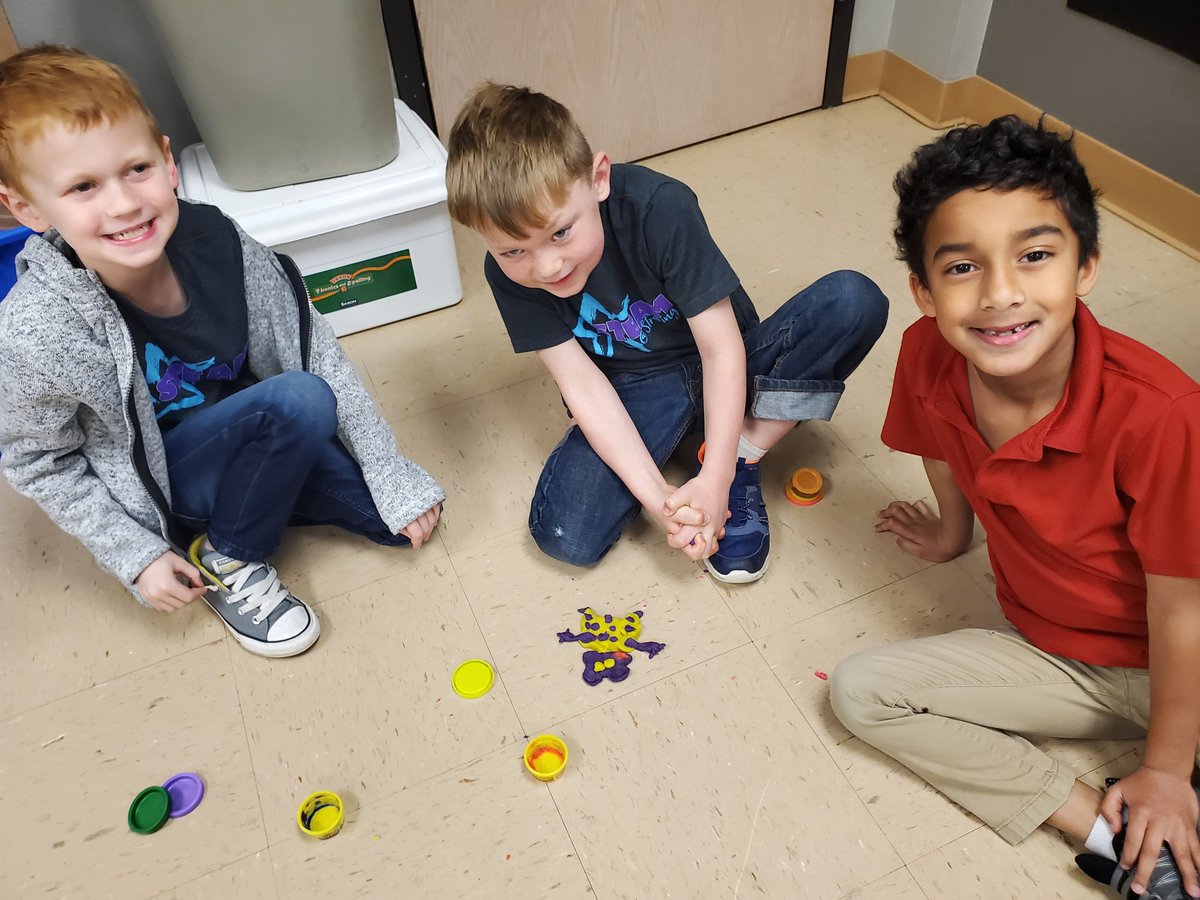 MrsEverett1st's tweet photo. Since we have been talking about character traits all week, we worked on empathy today! Then we used play doh to create a prototype to solve Wemberly's problem. The hardest part was listening to HER needs and not making what WE think she needs. #STEAMatstribling https://t.co/bIx3wdLGZC