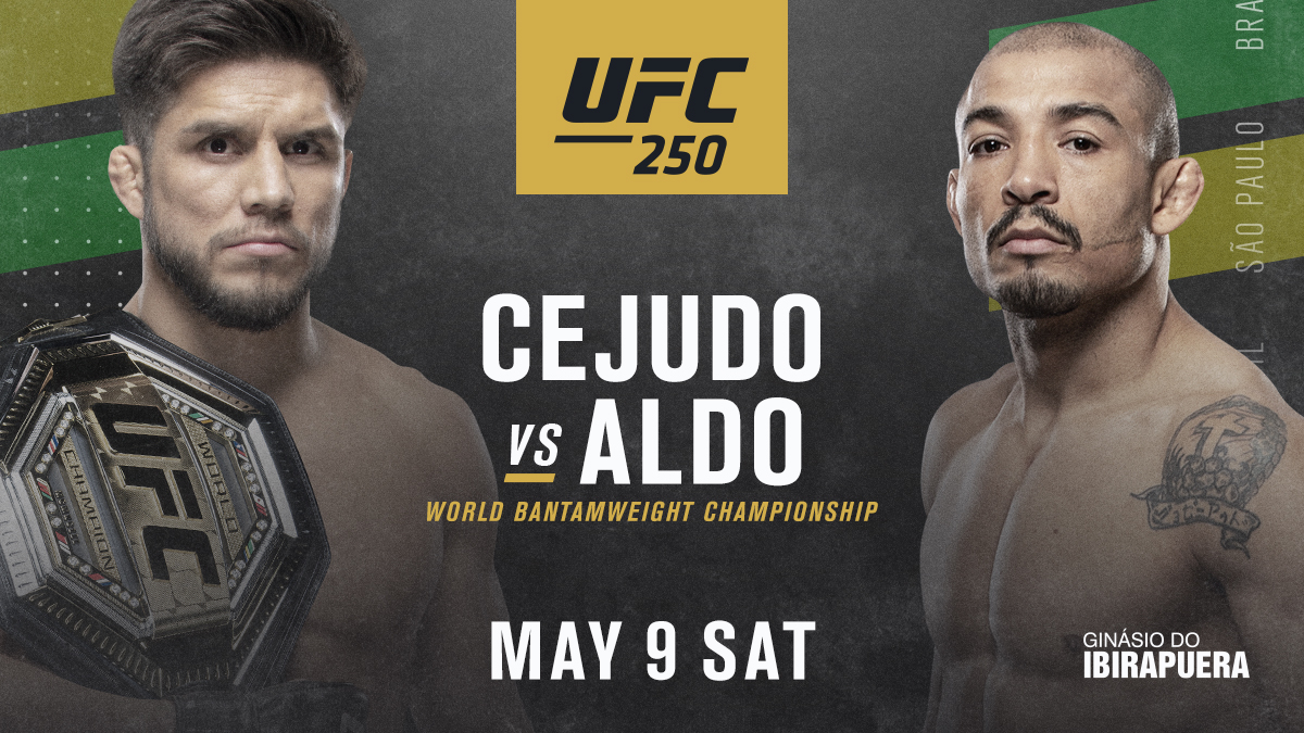 ufc's tweet photo. 🏆 The king of the bantamweights meets the king of Rio 👑 #UFC250 https://t.co/Sf0hdJYHbG