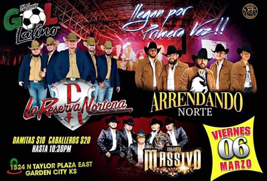 ArrendandoN's tweet photo. Ya estamos aqui en el Gol latino de #gardencityKS aqui los esperamos, Arre!🐴🐎 #msrrecords https://t.co/0bybuGfkwu