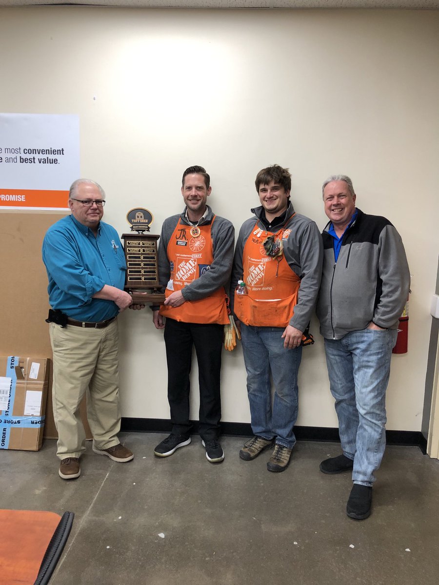 TSATLKEN1's tweet photo. Pizza Party and a trophy for HD134 Cumming. They won the 4th Tuff Shed sales contest for D235. Awesome job team. Keep the momentum going. Thank you for supporting the Tuff Shed program. @slcurt ⁦@chanshansen⁩ @randytuffshed https://t.co/7G9Cam0LRu
