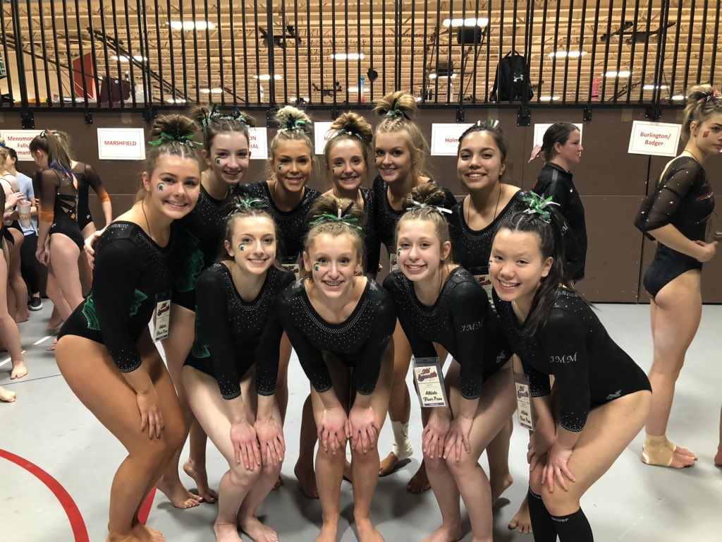 VPMGymnastics's tweet photo. We finished the day at @wiaawistate Gymnastics in 8th place with a score of 136.332! #BOSS #WeAreJMM https://t.co/EC1J3vMFGX