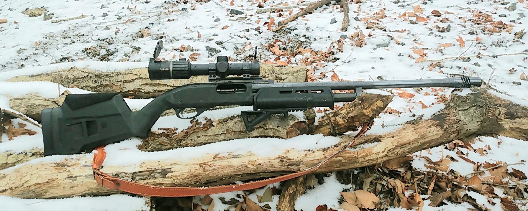 コウジ 870猟バージョン その2 W 24インチ ハスティング パラドックス カンチレバー マズルブレーキ ハーフライフルバレル 俺の870