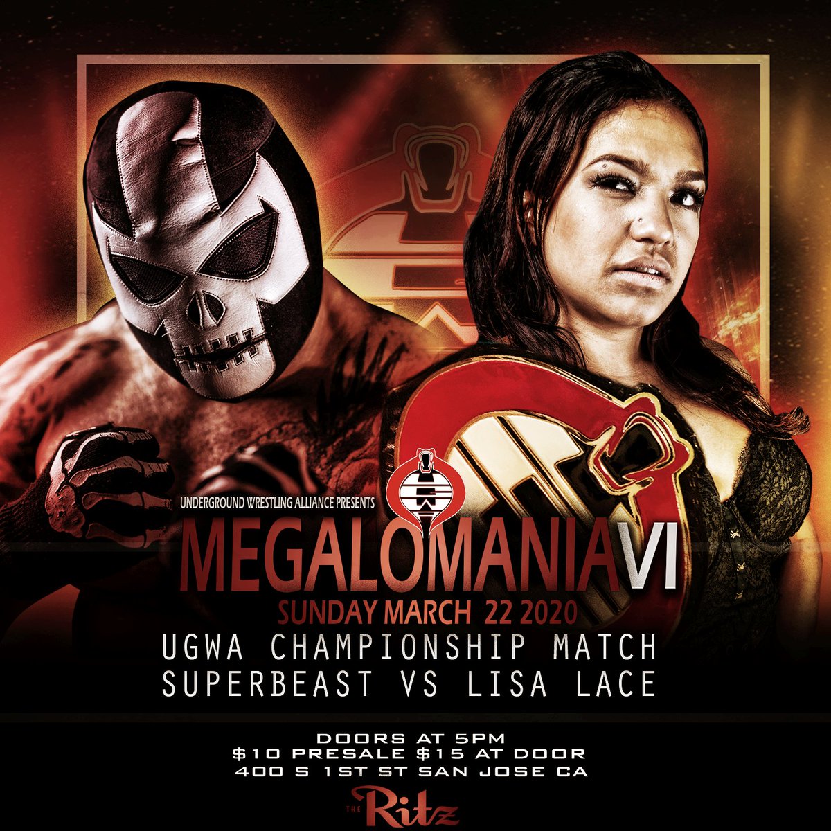 officialUGWA's tweet photo. Just over 2 weeks away until the #UGWA is back with our annual banger #Megalomania
Featuring @LeviShapiro @BigBabyPowder #Superbeast #LisaLace #Synn @DevilFtf #LocknCockConnection @TrueWillieHobbs @titus_jimenez15
With @dashawns2cents and @OGkevingill on the mic.
#hailUGWA https://t.co/4HqYAT9sme
