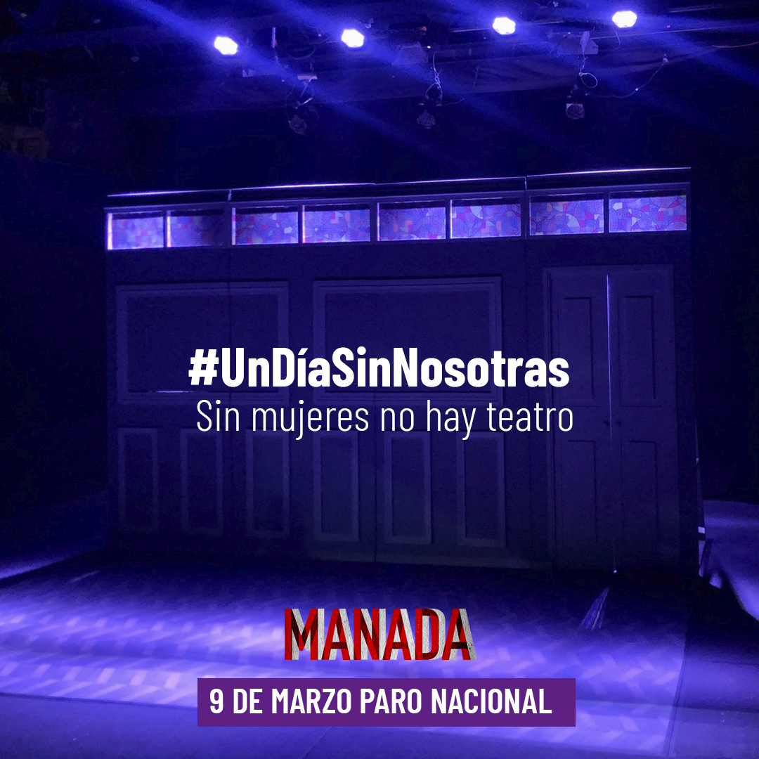 ManadaObra's tweet photo. Así luce nuestra obra sin ellas.  Por un país libre de violencia contra la mujer. 
#UnDíaSinNosotras 
Nos vemos el 16 de marzo Foro La Gruta, del @Helenico 
@fer_ito8 @gabiguraieb @francastanedaMX @luribeb #FerEchevarría #ReginaFloresRibot #FernandaBada #LourdesEchevarría https://t.co/xCwPwNS4r5