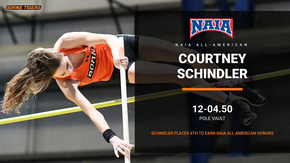 DoaneAthletics's tweet photo. #DoaneTF All-American Courtney Schindler (pole vault) https://t.co/7XVq9Z9kKa