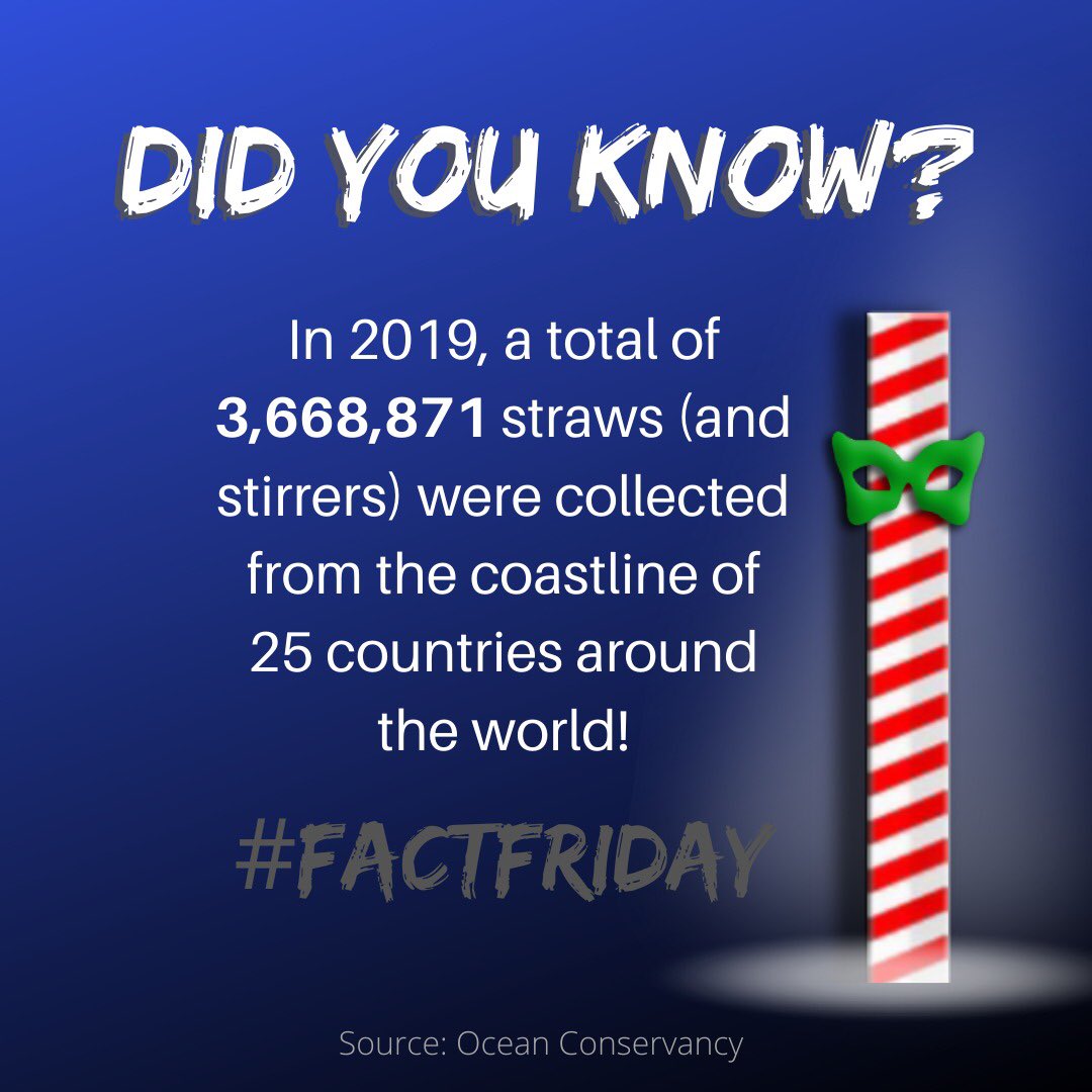 outlawthestraw's tweet photo. Did you know? #factfriday #outlawthestraw #gostrawless https://t.co/3PpQy1rhis