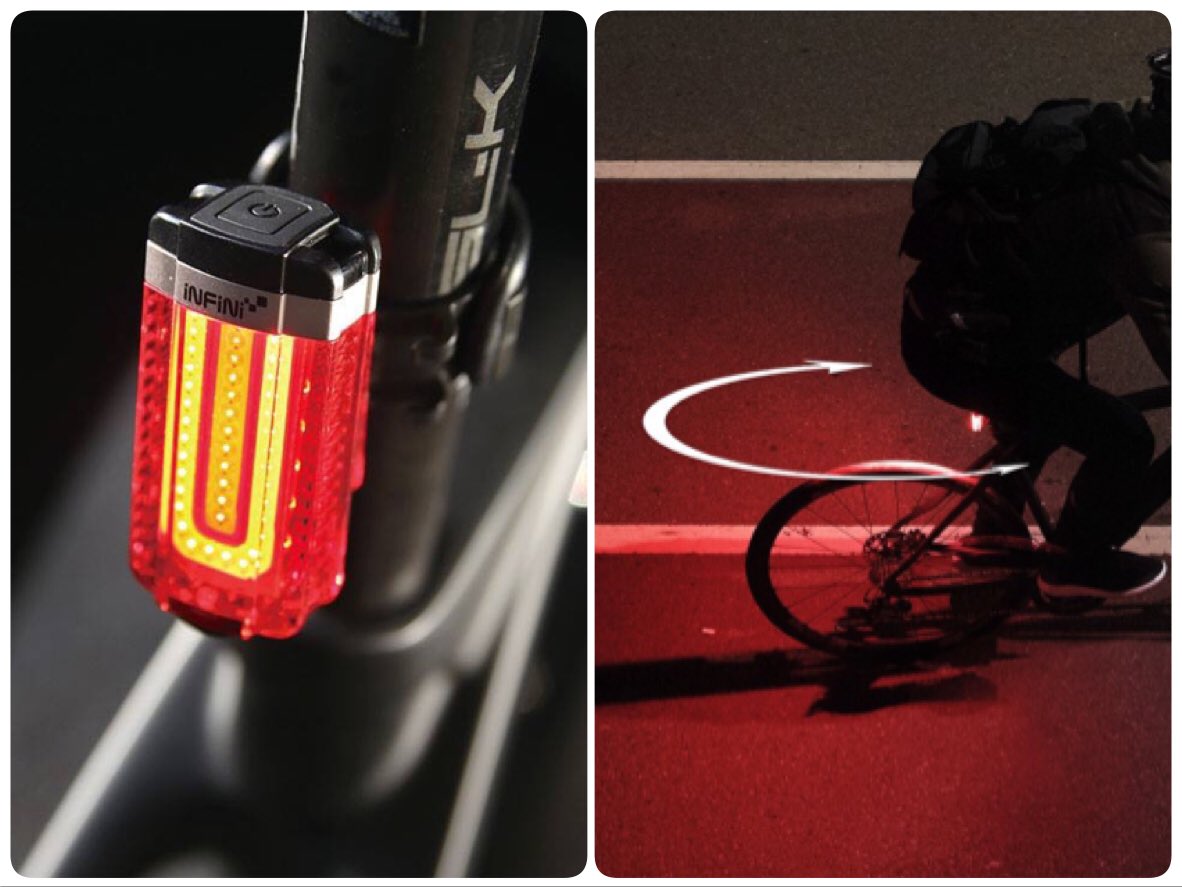 INFINI2005's tweet photo. Make the most out of nightlife! Introducing the I-280R TRON’s innovative42-chip and 10 SMD LED. Its 50 lumen output illumination in daytime flashing mode makes it bright and conspicuous while the mounting options make it versatile enough to fit anywhere. #movinginstyle https://t.co/urTWYqZAQj