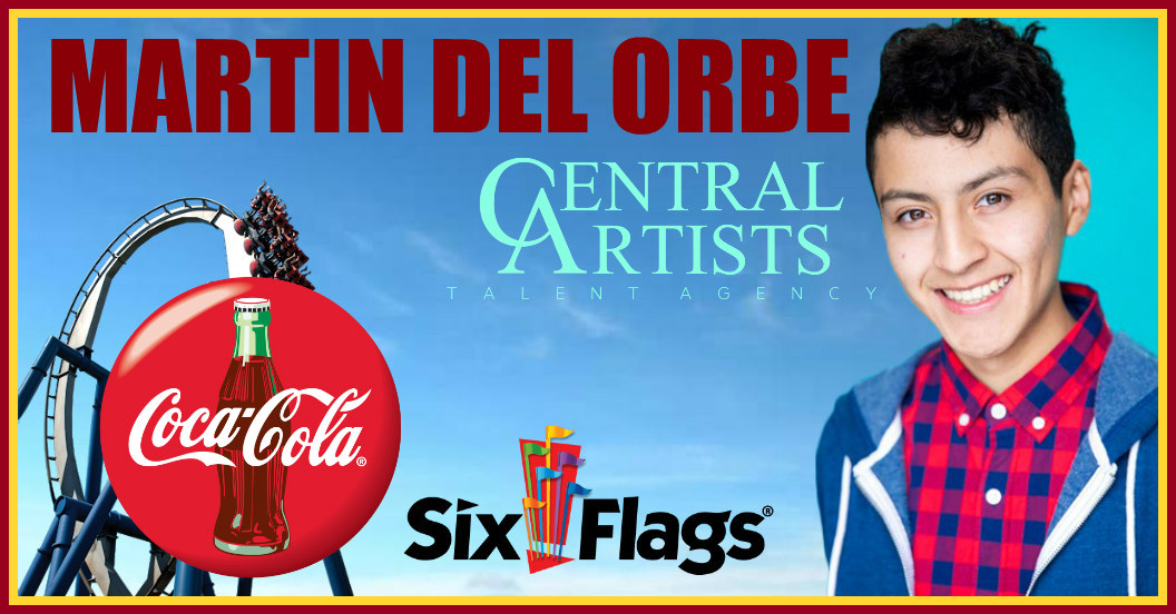CentralArtists's tweet photo. Congrats Martin Del Orbe @CentralArtists Talent booked a Promotional Spot for Coca Cola / Magic Mountain Theme Parks - Dir. Bill Callner &amp; AHC Casting! Great job once again #CentralArtists #CastingDirectors #TalentAgent #KidTalent #TalentAgency #ActorsLife #WorkingKidActor https://t.co/yrVqEziPwC