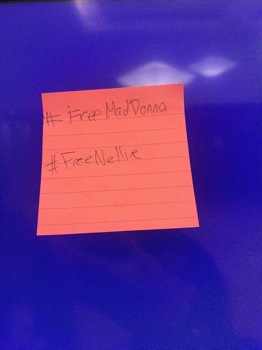 Monroe_ITMIMUN's tweet photo. Members of USA cabinet pasting #freeMadDonna #freeNellie post-its 
@INDTRUTH_MIMUN https://t.co/cxr5PgWYAD