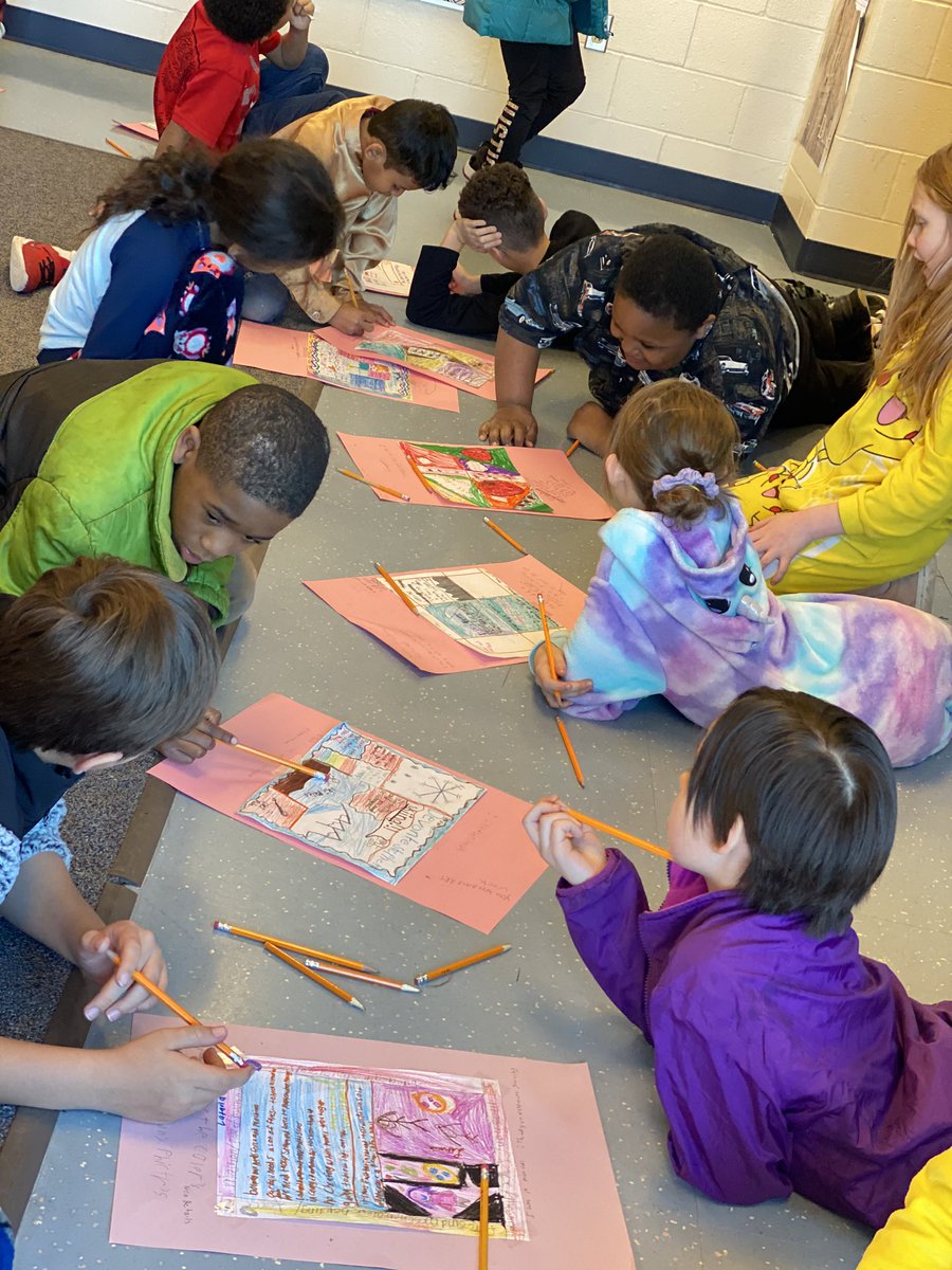 WrightMommyAHL's tweet photo. All 3rd grade did science one pagers and then did a gallery walk leaving comments for their peers. Our WICOR is amazing! #TrustyHuskies #CPSBest @CPSScience #ThisisAVID #Elementaryavid #thirdgraderocks #forceandmotion @CPSAVID @MsCooperAHL @StithAHL3rd @Ms_Stegner @Ms_Miller0 https://t.co/3LpborW9Uu