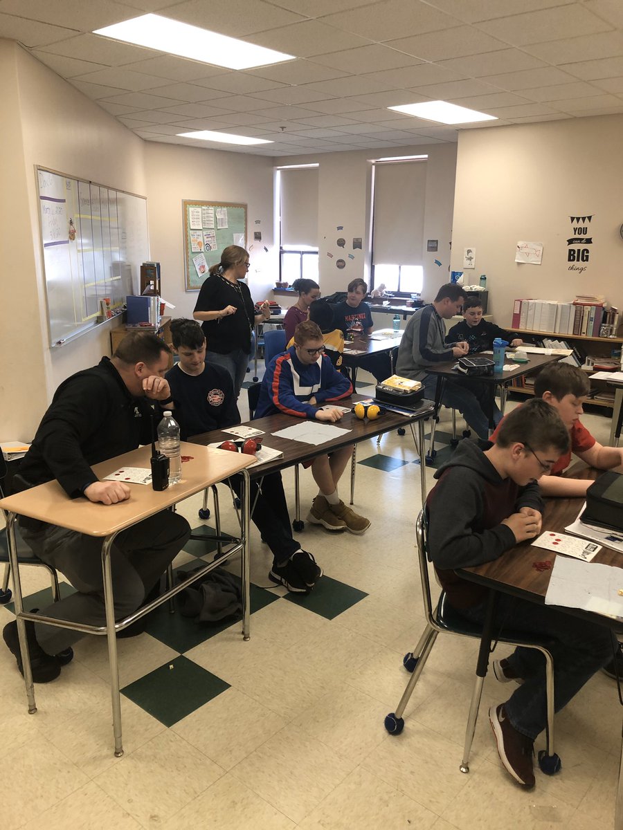 mrswilmarth's tweet photo. Tough game of #tellingtimeBingo at BINGO Friday today!  And I think @Tfc50Tim might have a new supervisor (hint: he’s doing his victory dance). So who will challenge us next week? @MarshfieldSuper @FBMSPPAL @Marshfield_PD https://t.co/xwBL40SSh8