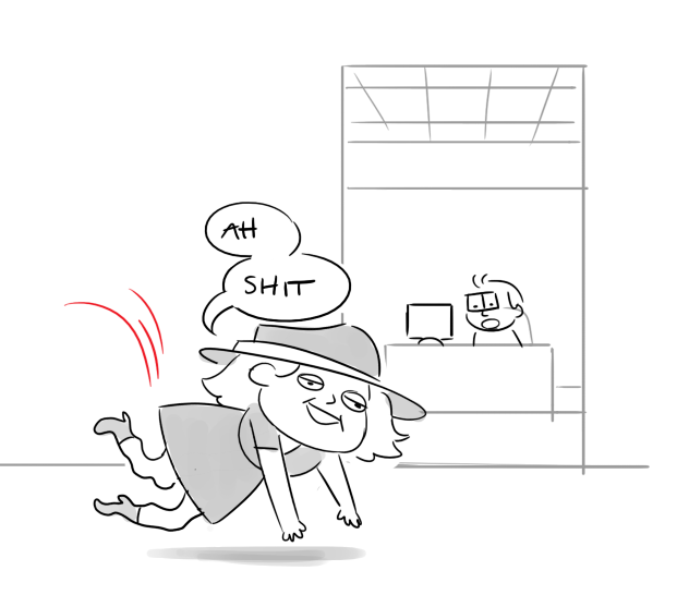 My legs just stopped working in front of several witnesses, b y e   I guess 