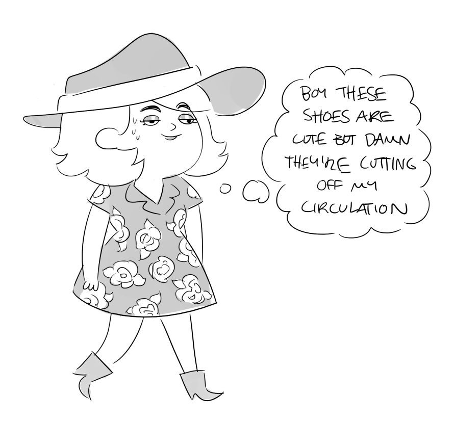 My legs just stopped working in front of several witnesses, b y e   I guess 