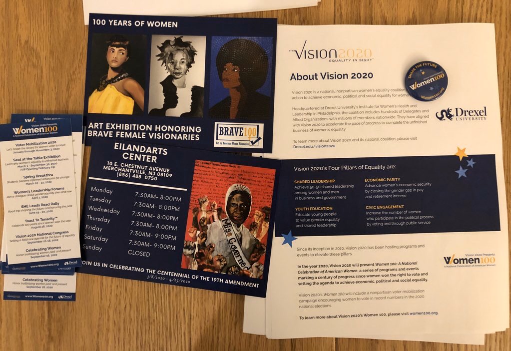 LMD_ArtEd's tweet image. Art event #3 for today! Opening reception for #Brave100 #women100 curated by @jbrave and @Eilandarts - proud to be a part of this group show and excited to see so many @ArtEducatorsNJ members #PracticeWhatYouTeach @diane_phares @GermanosArt