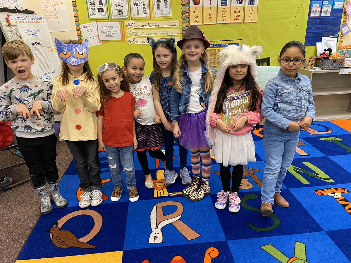 HoganCedars_ES's tweet photo. Our students earned a school-wide reward for positive behavior! We had a Book Character Dress Up Day! Can you guess who students are dressed up as? #EngagingHeartsAndMinds❤️ #HoganCedarsSoars #BuildGBSD #InspireEmpowerTHRIVE https://t.co/hym2tTqbXr