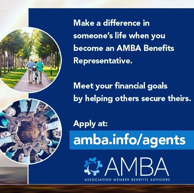 ericgcalderon's tweet photo. Make a difference in someone’s life as an AMBA Benefits Advisor. Learn more &amp; apply at https://t.co/wj8yI5dJDg. Message me directly! https://t.co/3gkfgi4edz