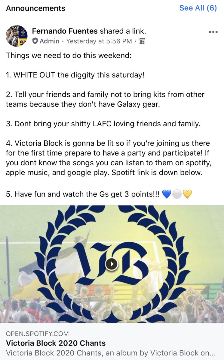 Javiecua03's tweet photo. Let’s WHITE OUT THE DAMM 🏟 STADIUM SATURDAY!!! Galaxy #lagalaxy #since96 #LaGalaxy #RealGz #first2five https://t.co/2ZK7FcABNg