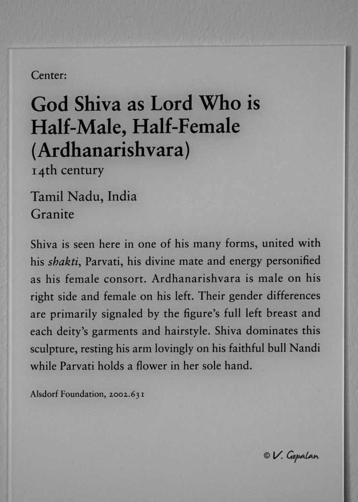 TheGopalan's tweet photo. This wonderful 14th century granite sculpture from Tamil Nadu India of Ardhanarishvara is in @artinstitutechi Chicago!

Zoom in to see how beautifully the sculptor has differentiated Shiva &amp; Parvathi in this sculpture! 

#IndianHeritage https://t.co/DRQSUeLQVR