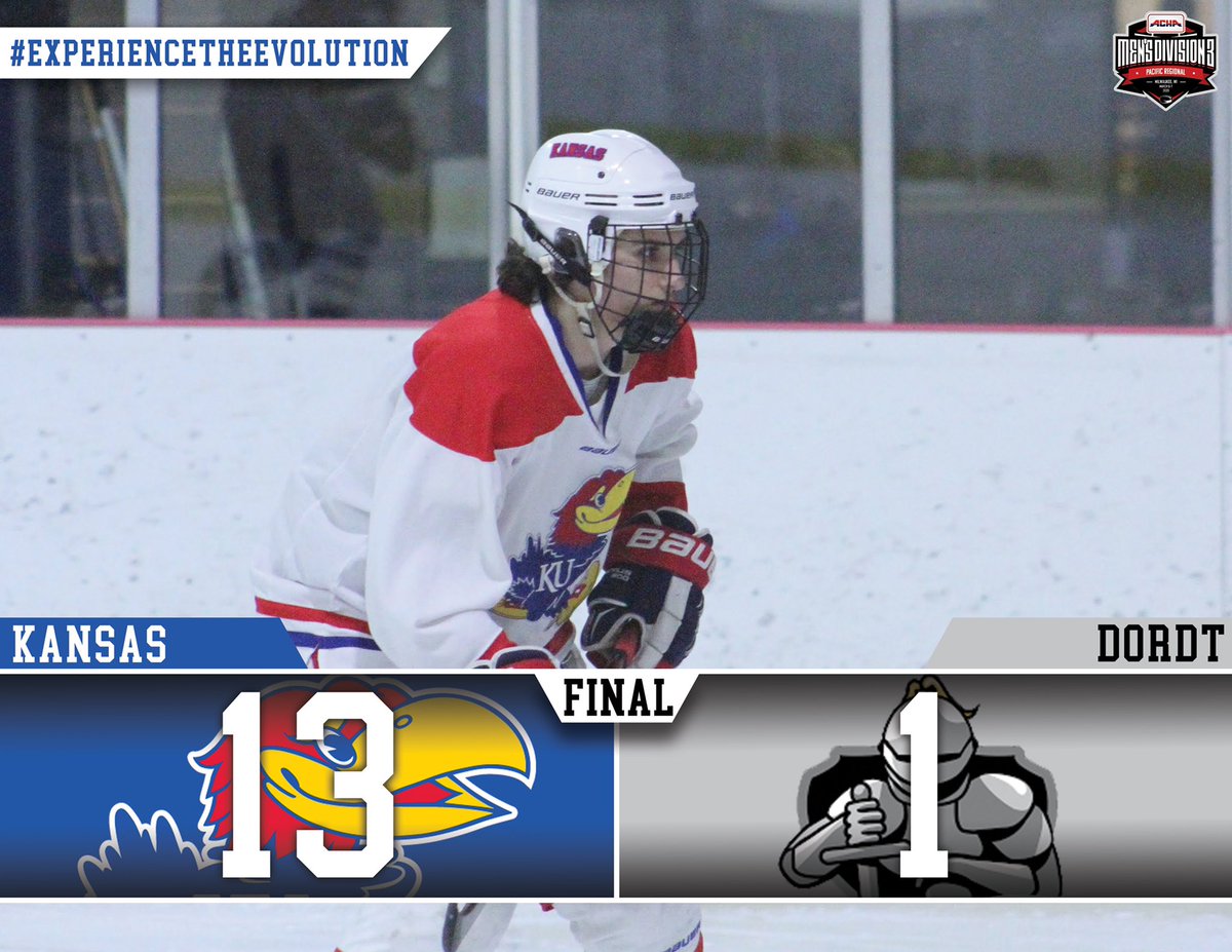 JayhawkHockey's tweet photo. KU Hockey is headed to Round 2 of Regionals! #ExperienceTheEvolution #jayhawkey https://t.co/ZXqRpJ5e6g