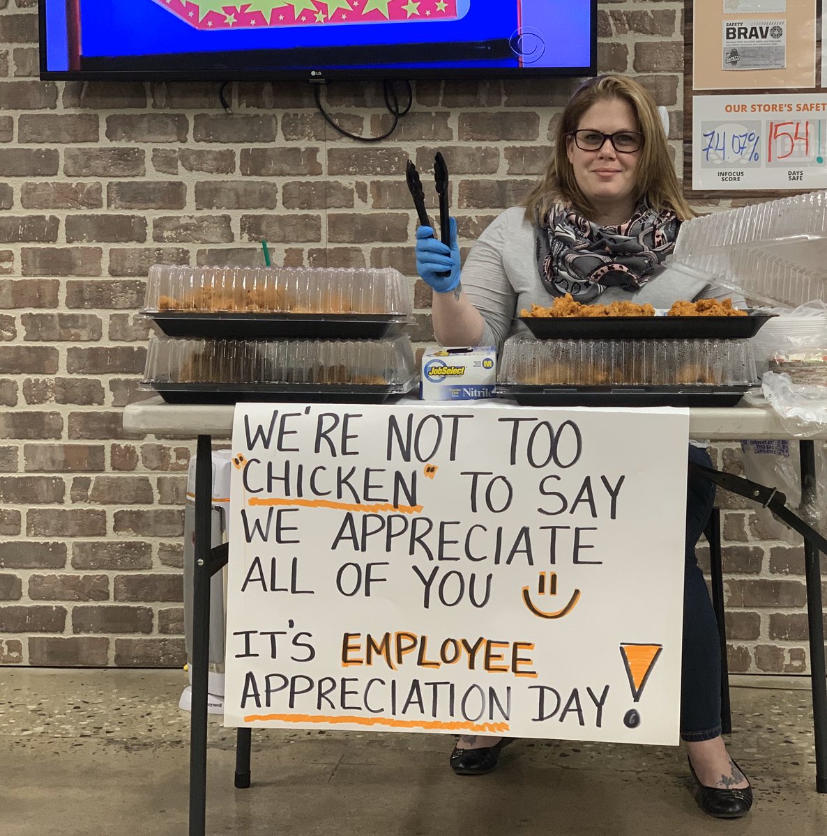 LadyDiBowman's tweet photo. Just a little appreciation for the associates today @M_Carter_SM @BrianConwayTHD @staceyjsharp1 @ajones7652 @2501MASM @DWRHRD_MA https://t.co/WOCegizpxw