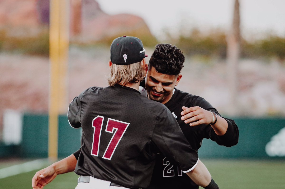 ASU_Baseball's tweet photo. Great having @CarterRoo21 back at the park tonight ⚾️ https://t.co/nCGJixE9Yo