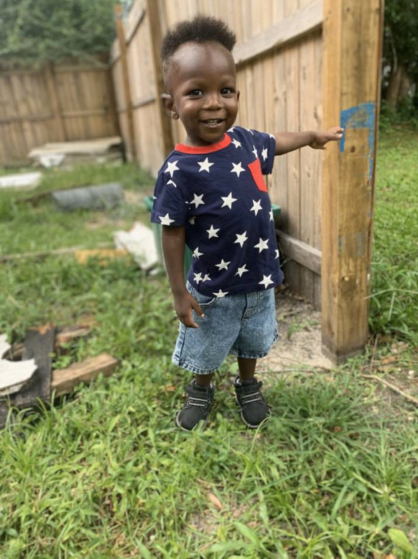 RuthCushion__'s tweet photo. My big boy he’s bout to be 3 in four months 🧒🏾💙 https://t.co/iWzs3BoICZ