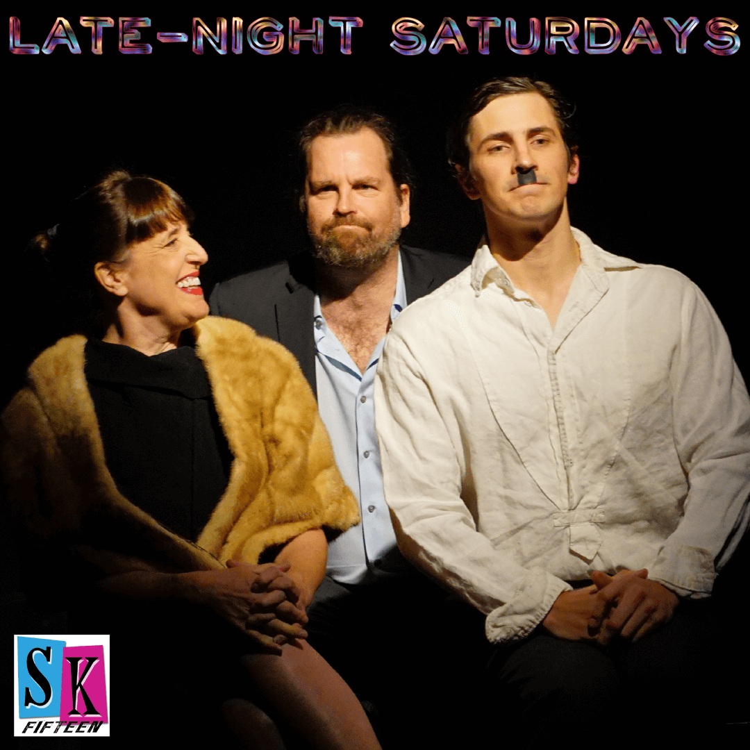 11pm: Spring Forward into FUN w/ <a href="/skfools/">Serial Killers</a> on <a href="/TheBroadwaterLA/">The Broadwater</a> Black Box! Due to a TIE, these 4 returning serials will face off against 1 challenger: "Nothing But Nett" by @BillRobens. Get tix now at tickets.sacredfools.org; or, your "Antigone" program gets you $7 tix at the door.