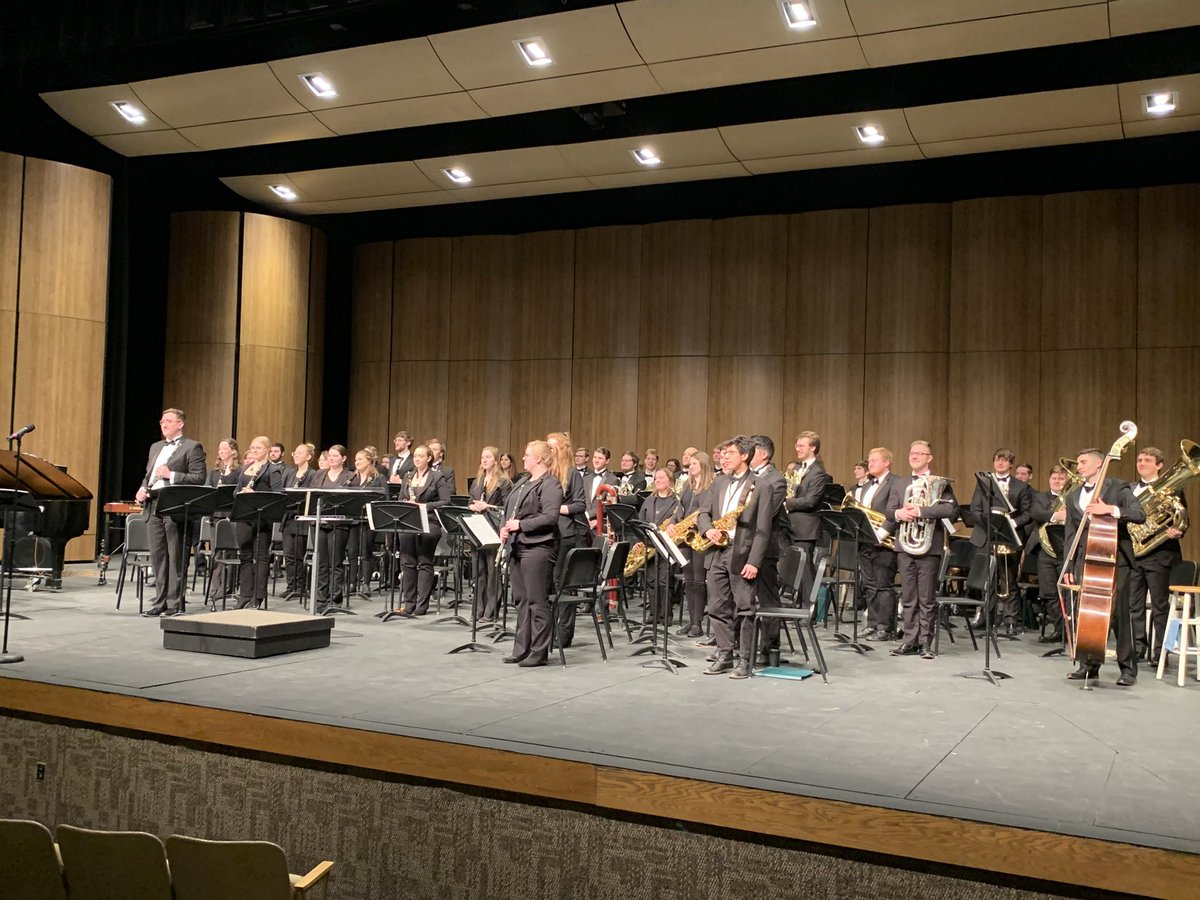 chadkost's tweet photo. Great performance NDSU Wind Symphony! #NDSU #BisonStrong https://t.co/BscK2cY9WR