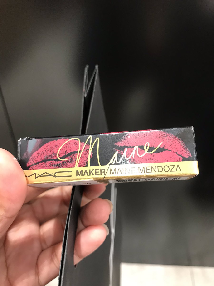 mnfermin12's tweet photo. @menggalurks @MACcosmetics I got it. Here in Middle East last night #MaineMACMaker #MaineMendoza https://t.co/3FhvdiHPdG