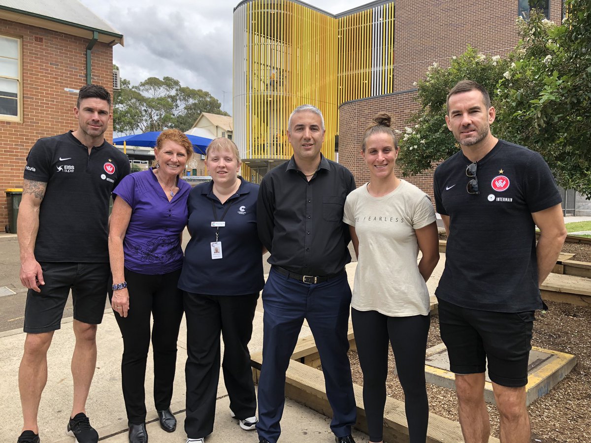 IWD message from our mayor and father of twin girls “you can be anything you want” - wise words from Ella Mastrantonio - Western Sydney Wanderers WLeague”all girls should be fearless!” <a href="/ShannanJudge/">Rikki</a> @timbsie <a href="/Skye_Curran84/">Skye Curran</a> #EachforEqual #MerrylandsPS