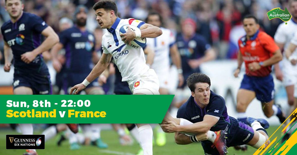 Six Nations
Scotland v France
Sunday 8th at 22:00