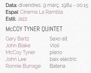 NovaJazzCava's tweet photo. Sentim molt la mort de McCoy Tyner. A Terrassa el vam poder escoltar en tres ocasions. https://t.co/QxMPoxUzTQ